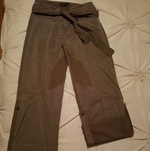 BCBGMAXAZRIA Self Tie belt wide style pants, sz 6.